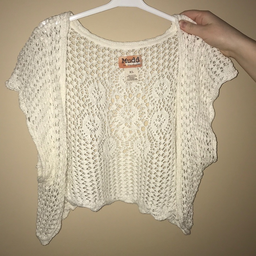 XL juniors crocheted sweater